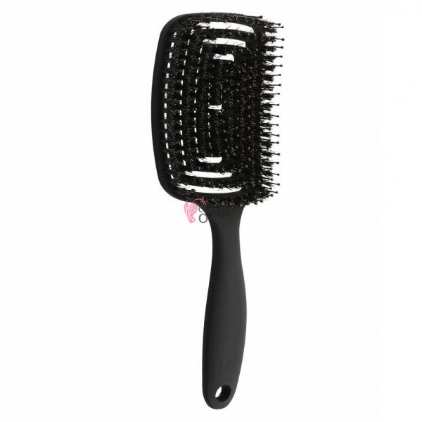 Perie lata pentru descurcat parul PDG03BB Neagra